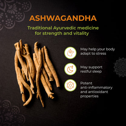 Rejuva-ton High Potency Ashwagandha Blend - 60 Capsules (ARTG Approved)