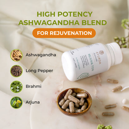 Rejuva-ton High Potency Ashwagandha Blend - 60 Capsules (ARTG Approved)