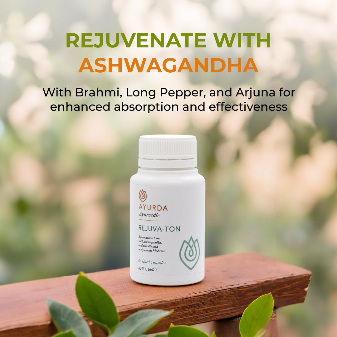 Rejuva-ton High Potency Ashwagandha Blend - 60 Capsules (ARTG Approved)